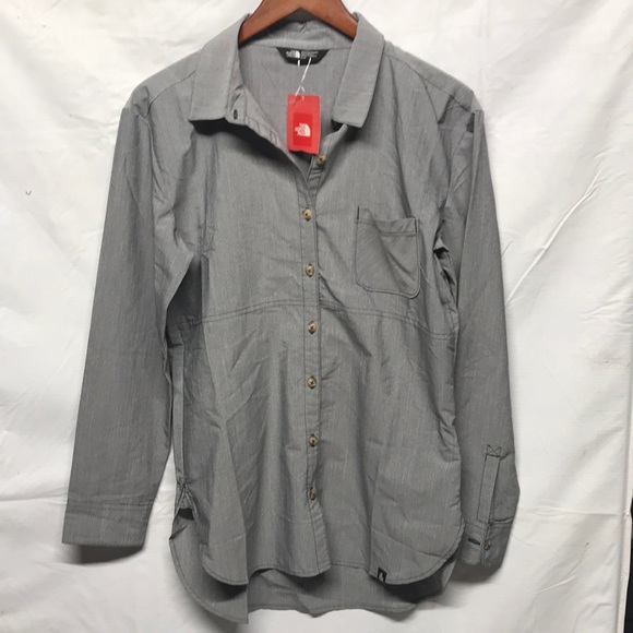 North Face Stevie Long Sleeve Shirt, Med - Picture 3 of 5